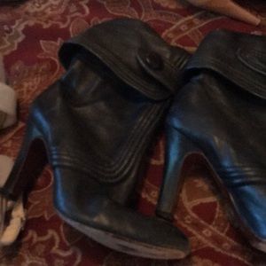 Frye half boots with button